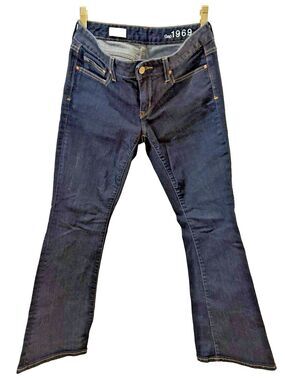 Gap 1969 Jeans Curvy Denim Dark Blue Wash Womens 28S